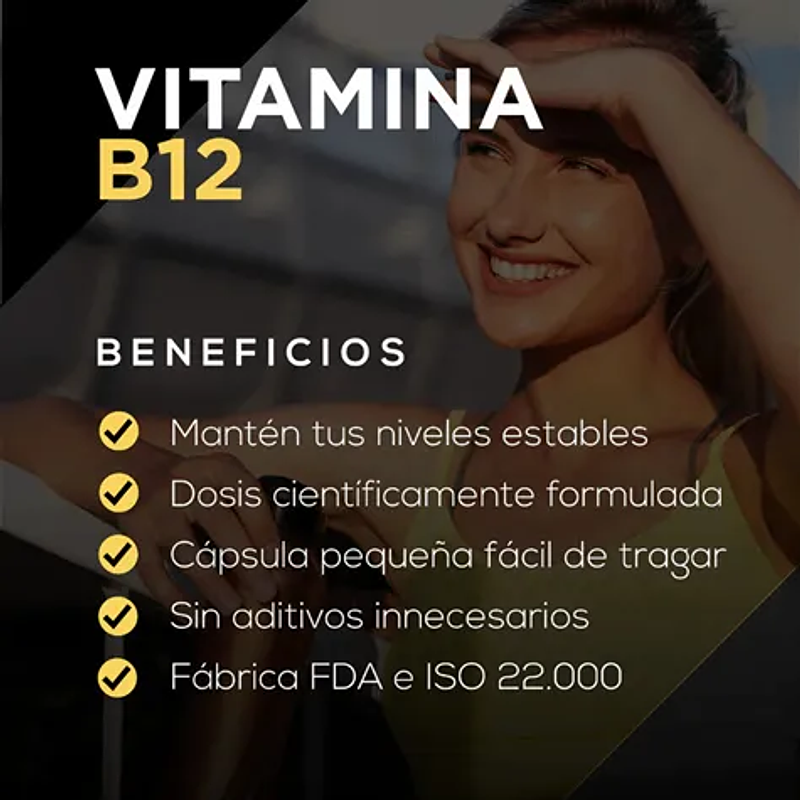 Vitamina B12 60u - Strive Nutrition  3
