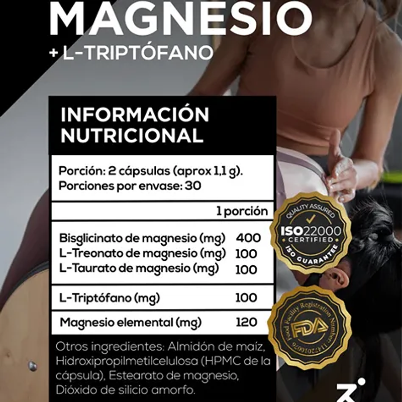 Magnesio + Triptófano 60u - Strive Nutrition 2