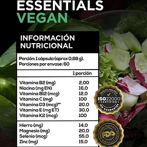 Vegan Essentials 60u - Strive Nutrition