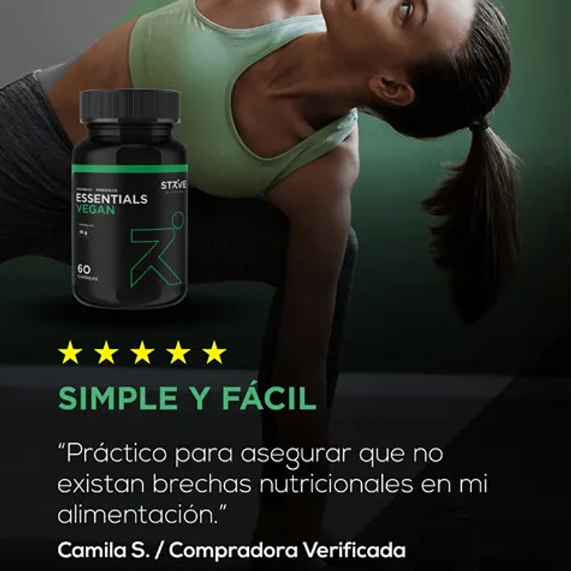 Vegan Essentials 60u - Strive Nutrition 5