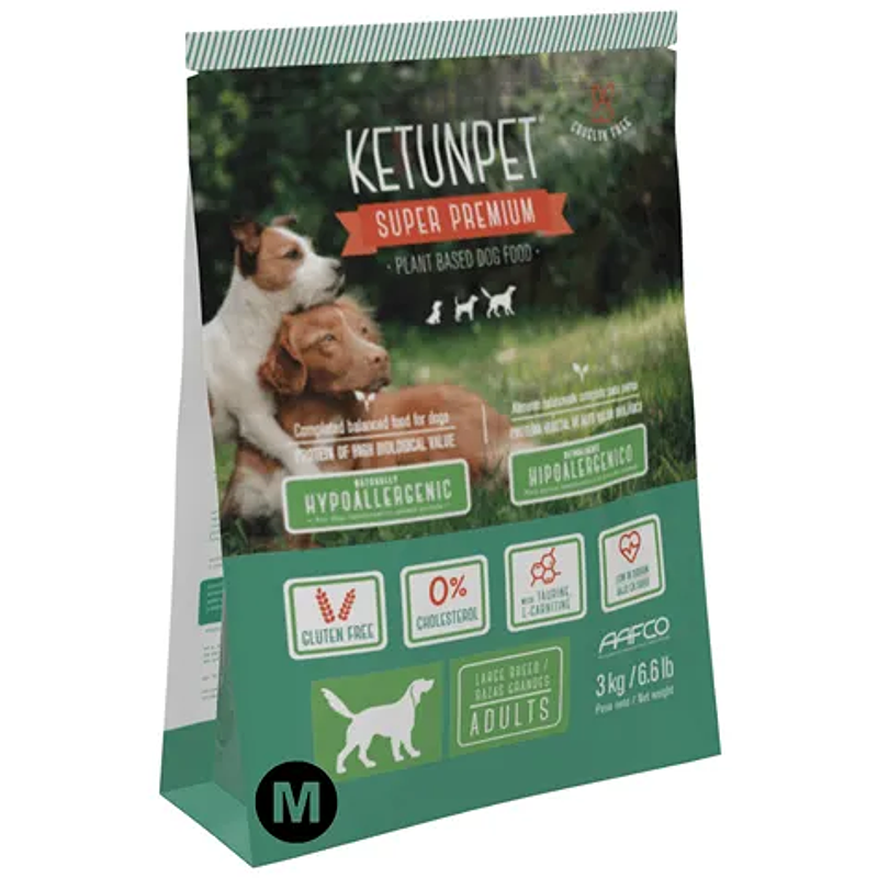 Alimento Vegano Perro Adulto Pellet M 3K - Ketunpet 1
