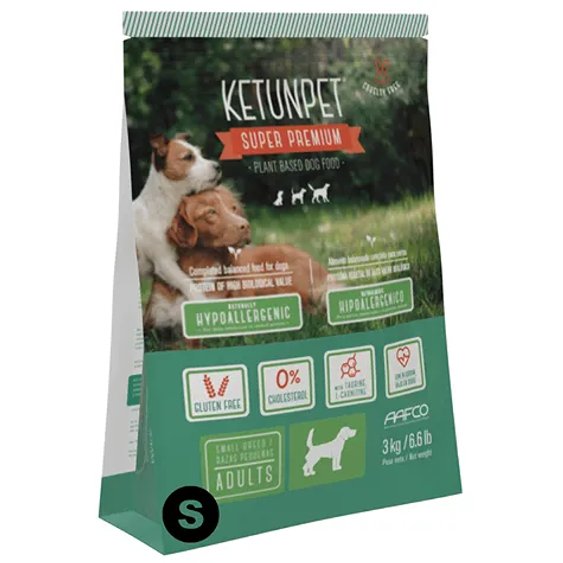 Alimento Vegano Perro Adulto Pellet S 3K - Ketunpet 1