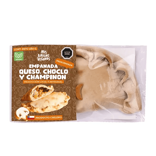 Empanada Champiñon Queso Choclo 180g - Amigos Veganos 1
