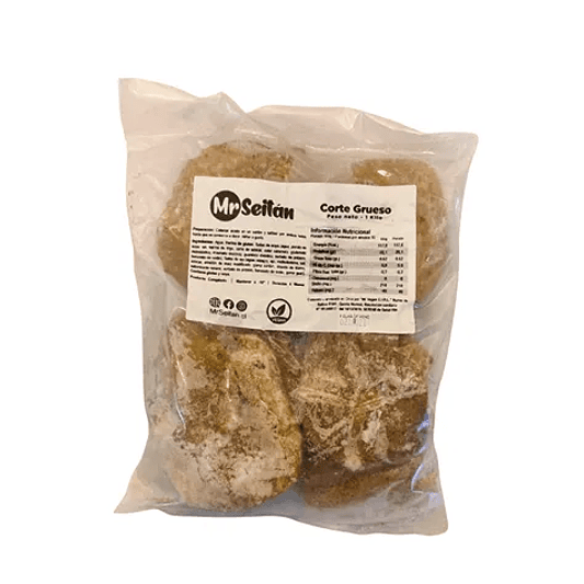 Seitán Corte Grueso (Bistec) 1k - Mr. Seitán 1