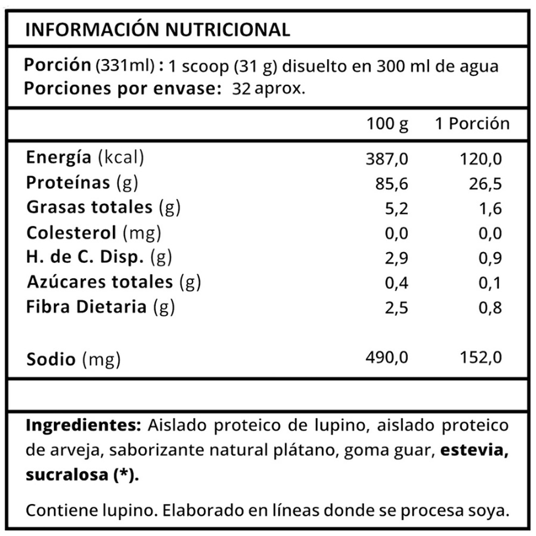 Lupine Protein Plátano 1k - Prote & Co 3