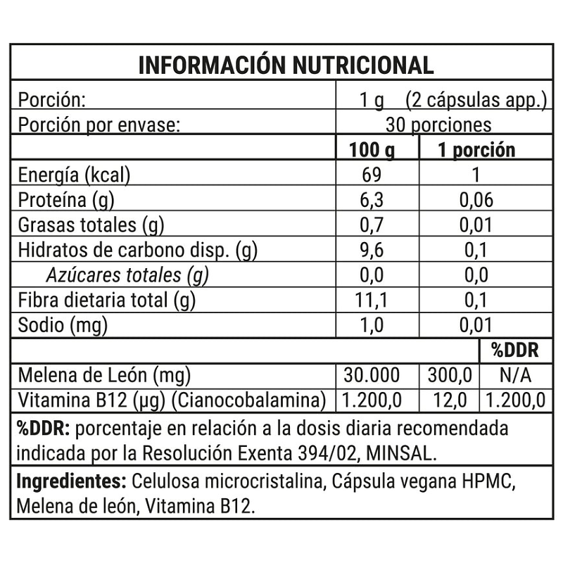 Melena de León Capsulas 60u - New Pharma 3