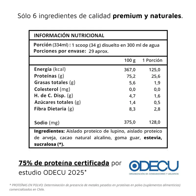 Lupine Protein Cacao 1k - Prote & Co 4
