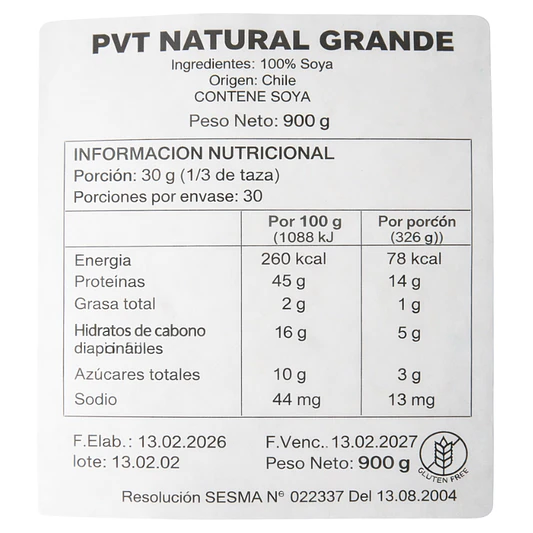 Proteína de Soya Texturizada 900g - Vive Vegano  2