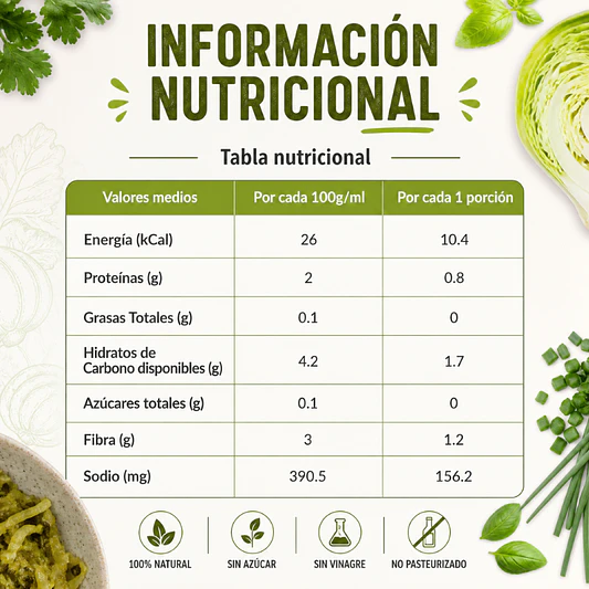 Chucurt Verdes Vivos 400g - La Fermentista  3