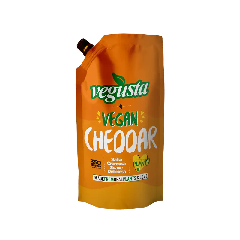 Salsa Cheddar Vegana 350g - Vegusta  1