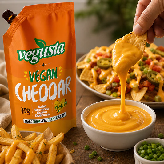 Salsa Cheddar Vegana 350g - Vegusta  2