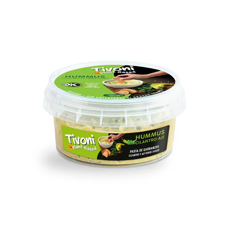 Hummus Cilantro Ají Verde 300g  - Tivoni  1