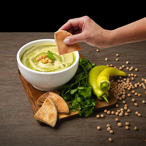Hummus Cilantro Ají Verde 300g  - Tivoni 