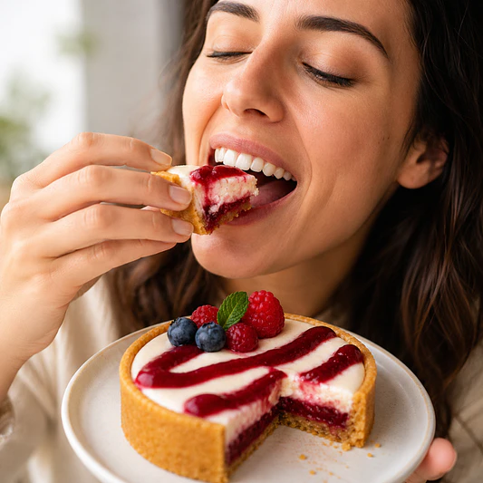 Pie Berries Chocolate Blanco Vegano 130g - Sabores Sin Culpa 2