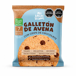 Galletón de Avena y Chips de Chocolate 75g - Amigos Veganos