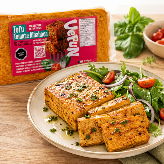Tofu Tomate Albhaca 500g - Vefun 2