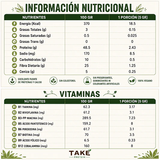 Levadura Nutricional 100g - Take Protein  3
