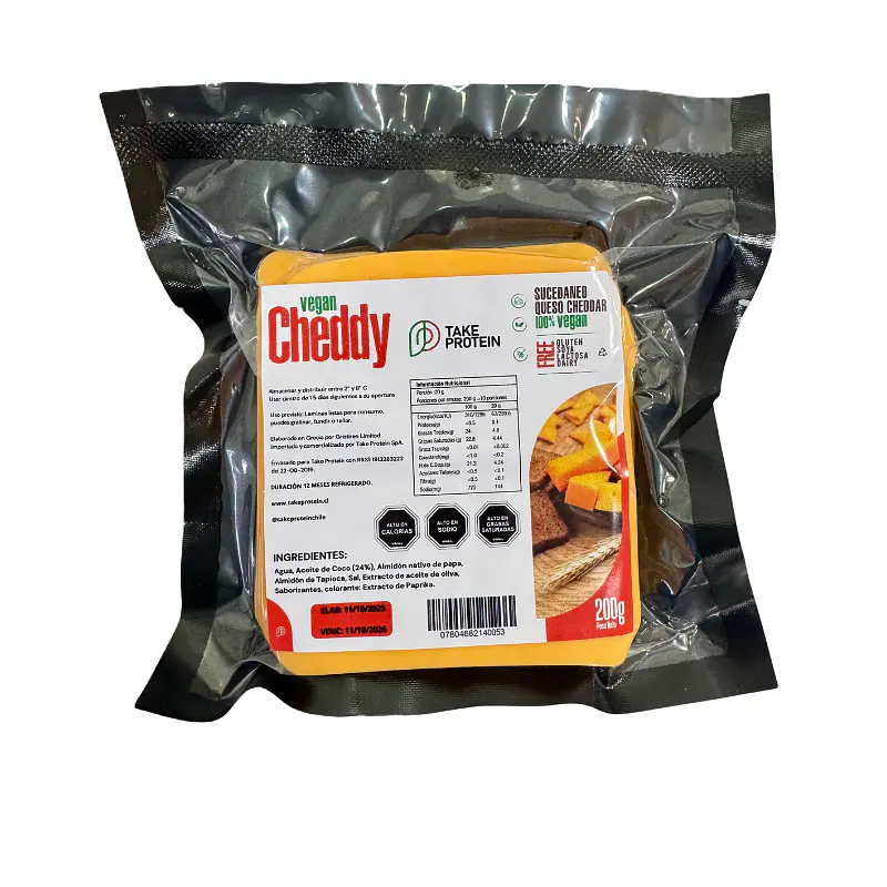 Vegan Cheddy Laminado 200g - Take Protein  1