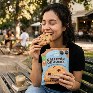 Galletón de Avena y Chips de Chocolate 75g - Amigos Veganos