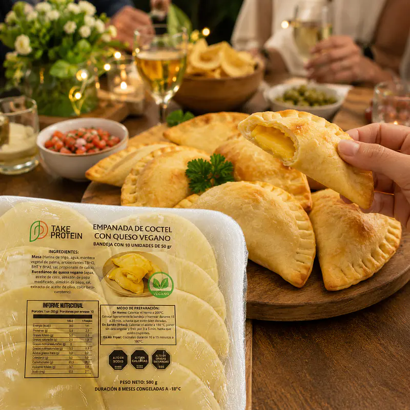 Empanada de Coctel con Queso Vegano 500g - Take Protein  2