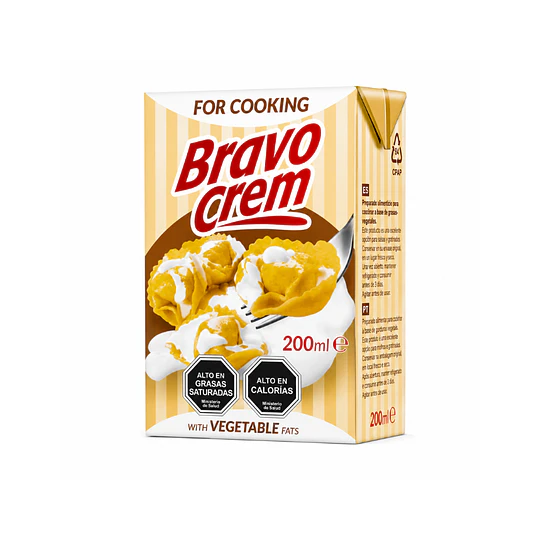 Crema Vegetal de Cocina 200ml - Bravo  1