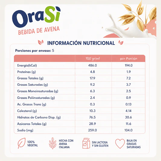 Bebida Vegetal de Avena 1L - Orasi  3