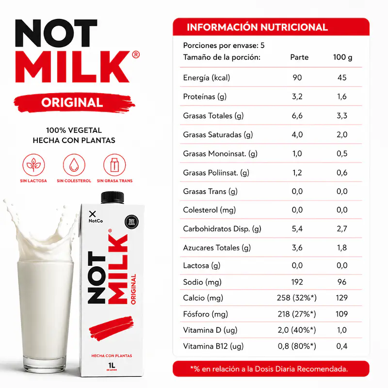 Not Milk Original 1L - NotCo 4