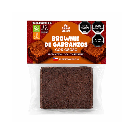 Brownie de garbanzos 115g - Amigos Veganos 1
