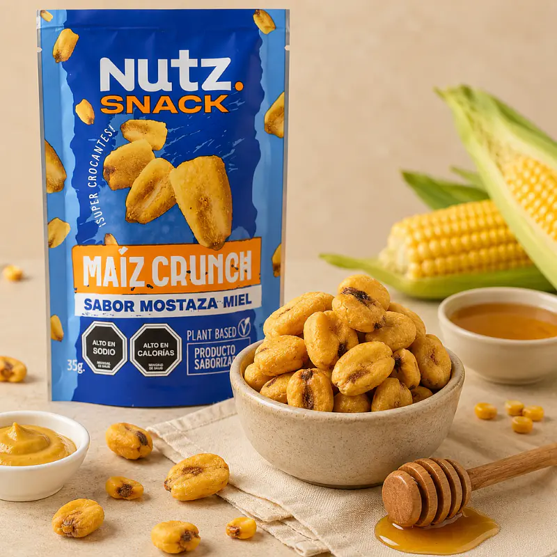 Maíz Crunch Mostaza y Miel 35g - Nutz 2