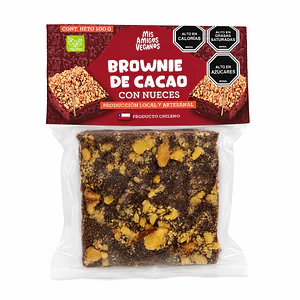 Brownie de cacao con nueces 115g - Amigos Veganos