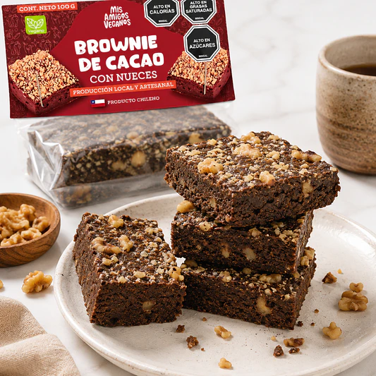 Brownie de cacao con nueces 115g - Amigos Veganos 2