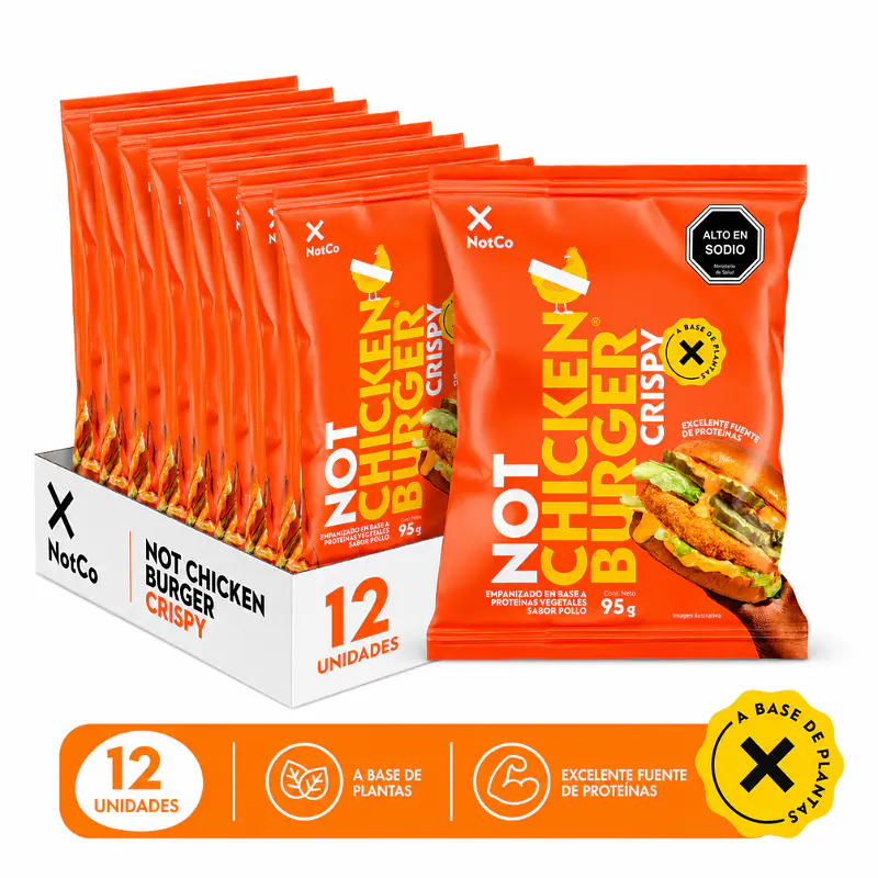 Pack Chicken Burger Crispy 12u - NotCo  1