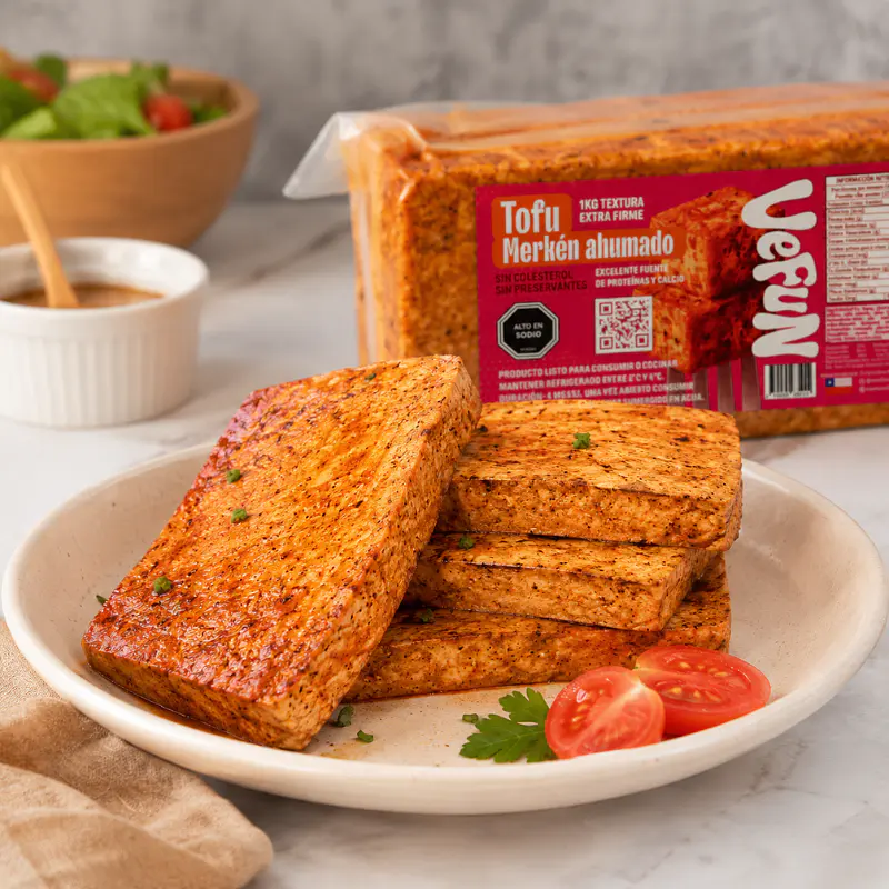 Tofu Merkén Ahumado 500g - Vefun  2
