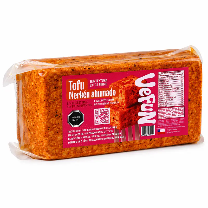 Tofu Merkén Ahumado 500g - Vefun  1