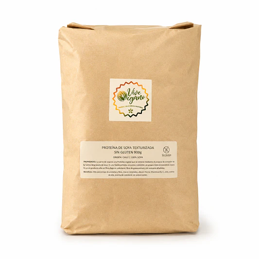 Proteína de Soya Texturizada Sin Gluten 900g - Vive Vegano  1