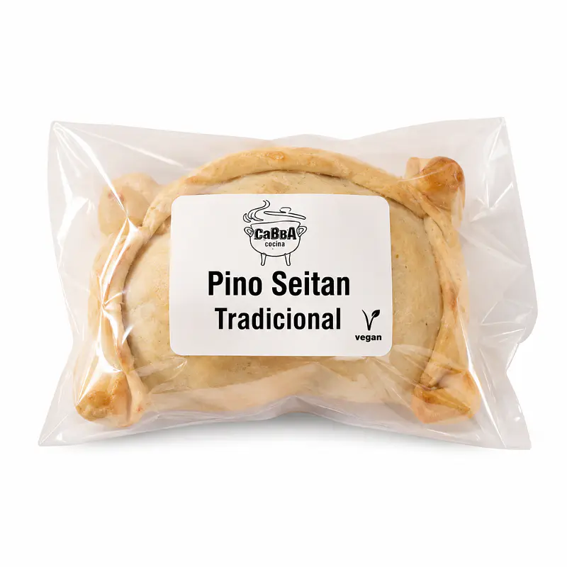 Empanada Tradicional de Pino Seitán 180g - Cabba Foods 1