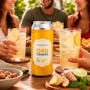 Pack Latas Jengibre Limón 6u - Ceu Drinks