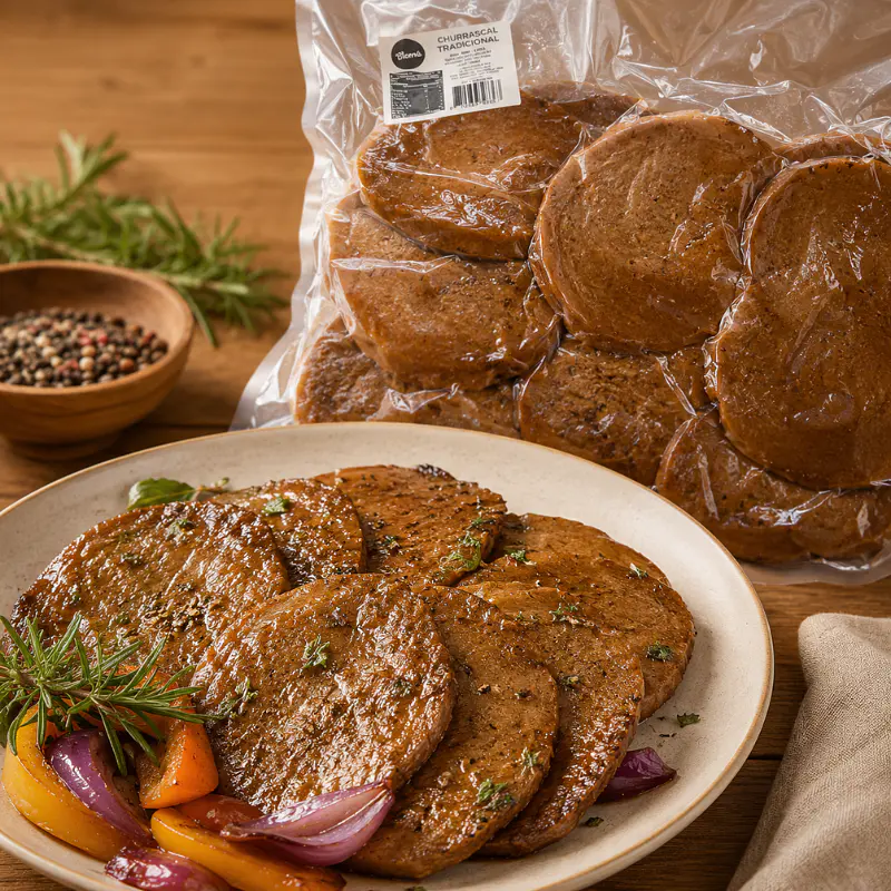 Seitán Churrasco Tradicional Granel 3k - Del Bueno  2