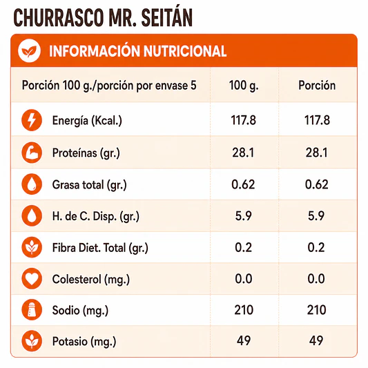 Seitán Churrasco 500g - Mr. Seitán  3