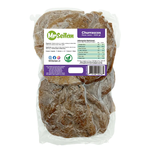 Seitán Churrasco 500g - Mr. Seitán  1