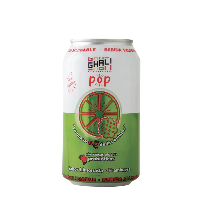 Bebida Pop Limón-Frambuesa 350cc - Ghali  1