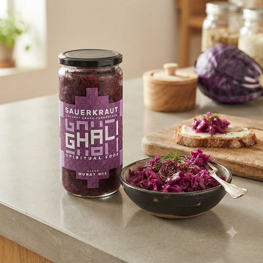 Sauerkraut Morado 620g - Ghali  2