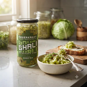 Sauerkraut Verde 620g - Ghali 