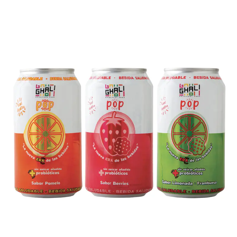 Pack Latas Bebida Pop 3u - Ghali  1