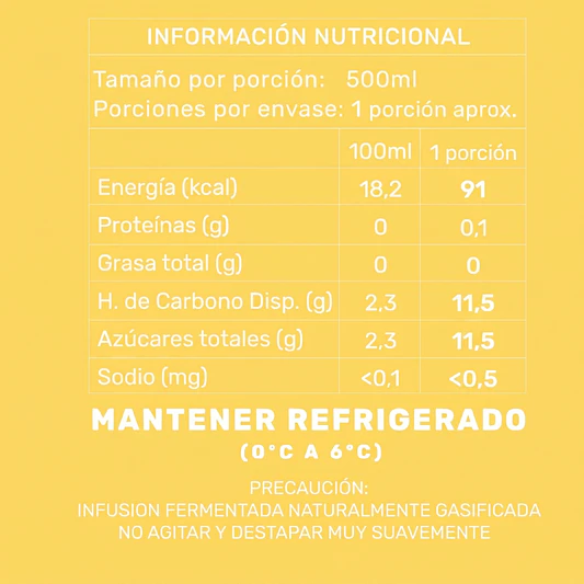 Kombucha Mango Maracuya 500cc - Ghali 3