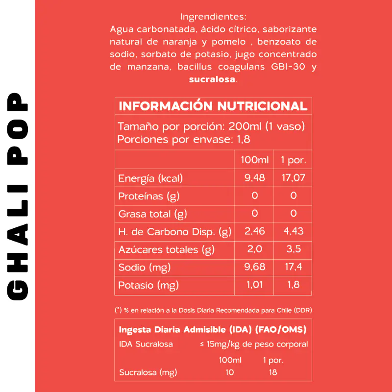 Bebida Pop Pomelo 350cc - Ghali  3