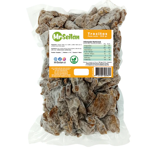 Seitán Trocitos 500g - Mr. Seitán  1