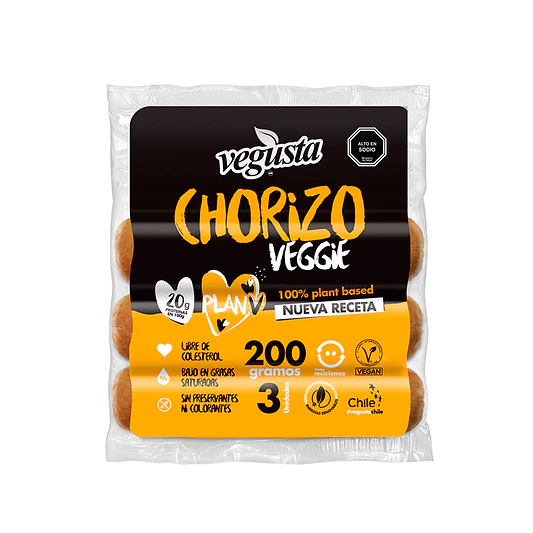 Chorizo Parrillero Vegano 200g - Vegusta  1