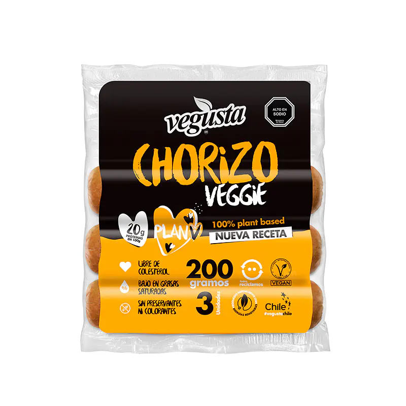 Chorizo Parrillero Vegano 200g - Vegusta  1