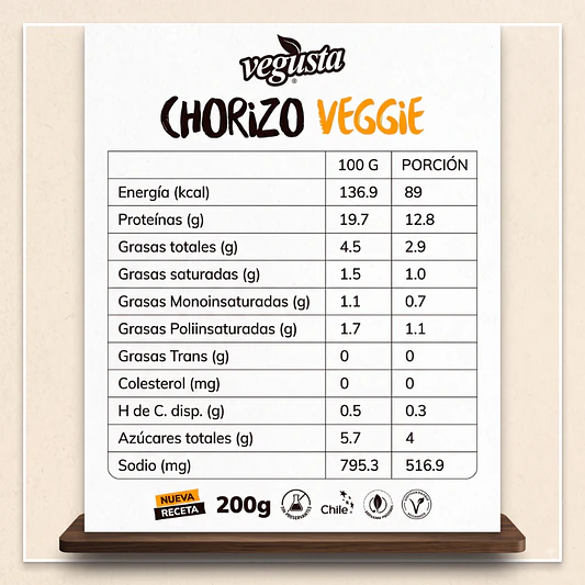 Chorizo Parrillero Vegano 200g - Vegusta  3